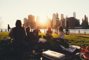 Image of a group of peers at a picnic.